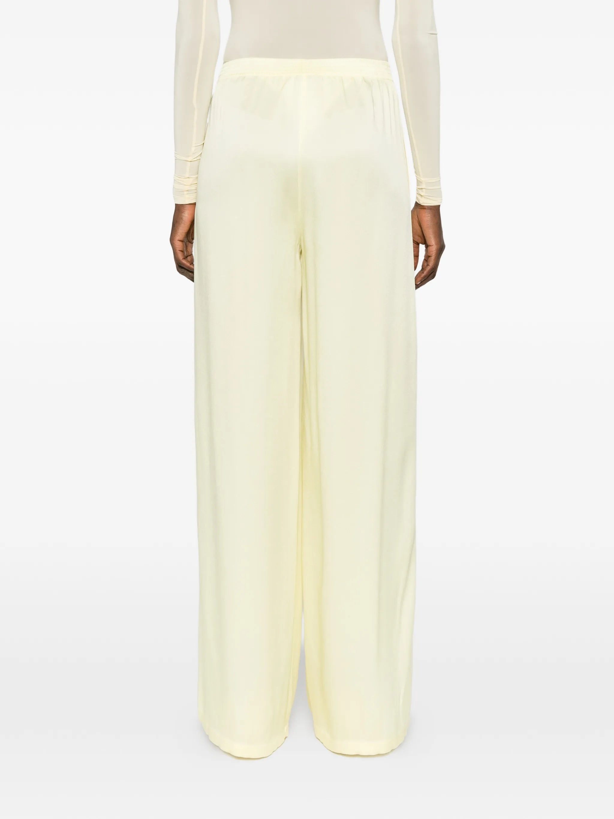 Enver satin wide jogging trousers