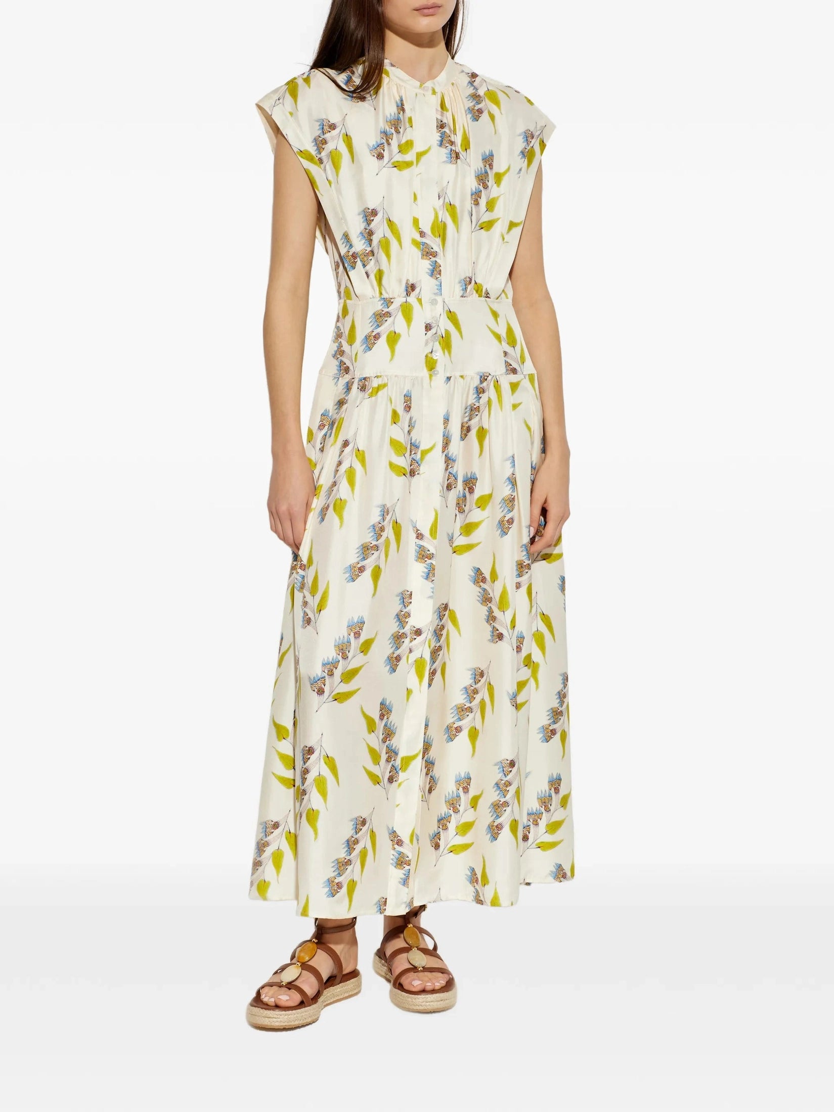Lausanne Button Up Dress - Infinite Flower