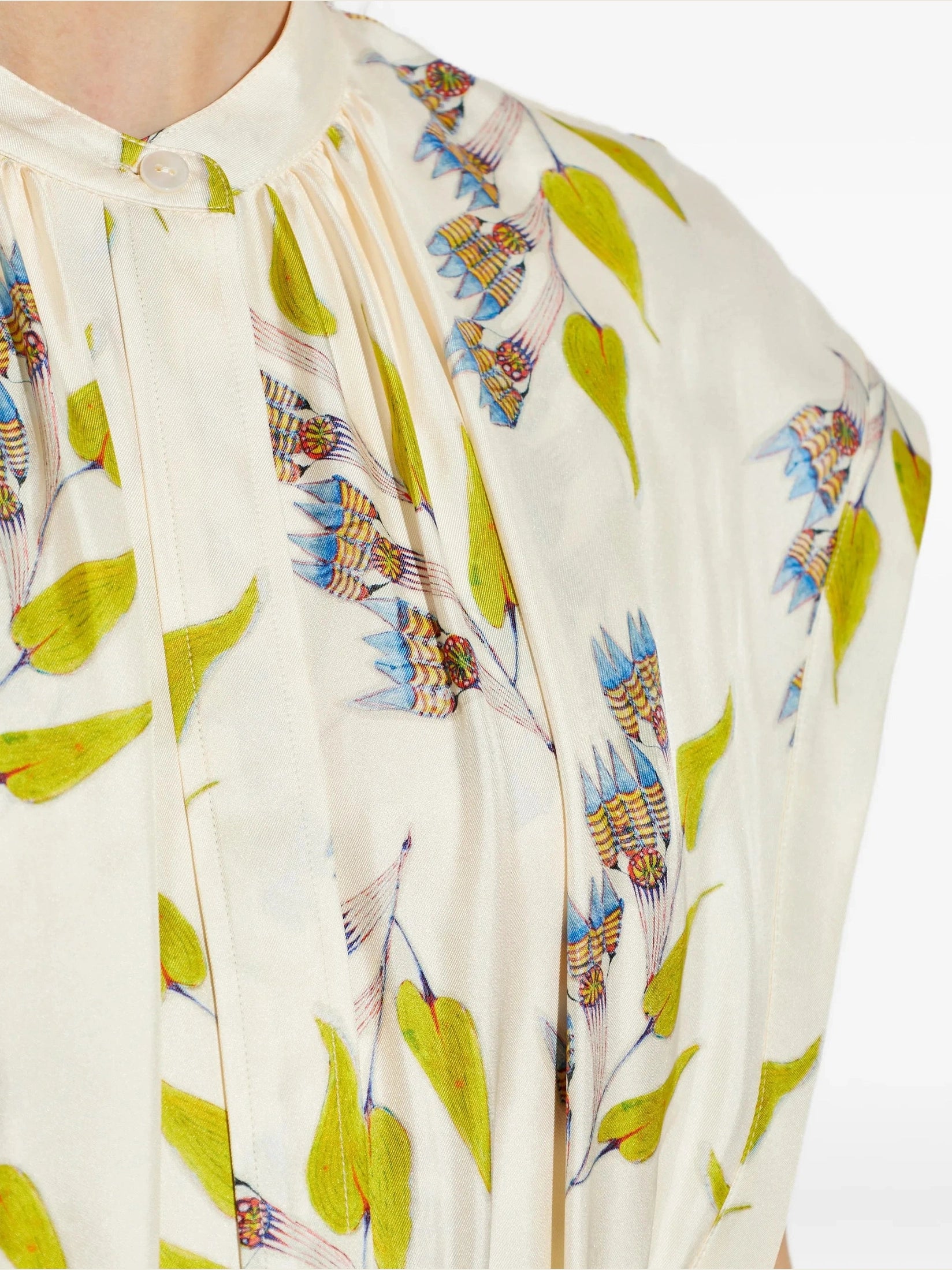 Lausanne Button Up Dress - Infinite Flower