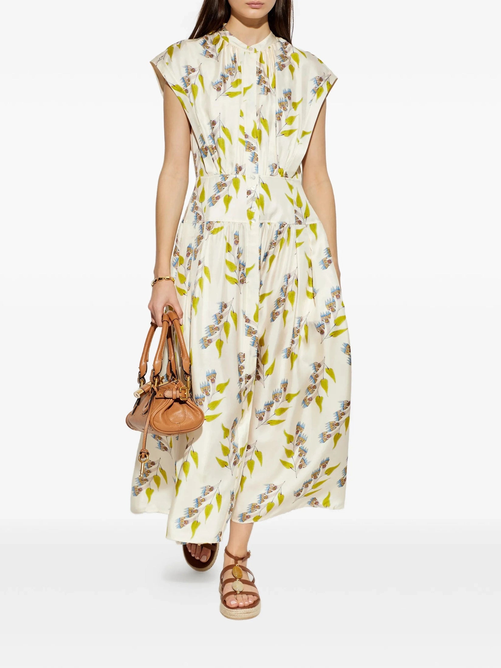 Lausanne Button Up Dress - Infinite Flower