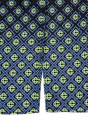 Degrade monogram silk trousers