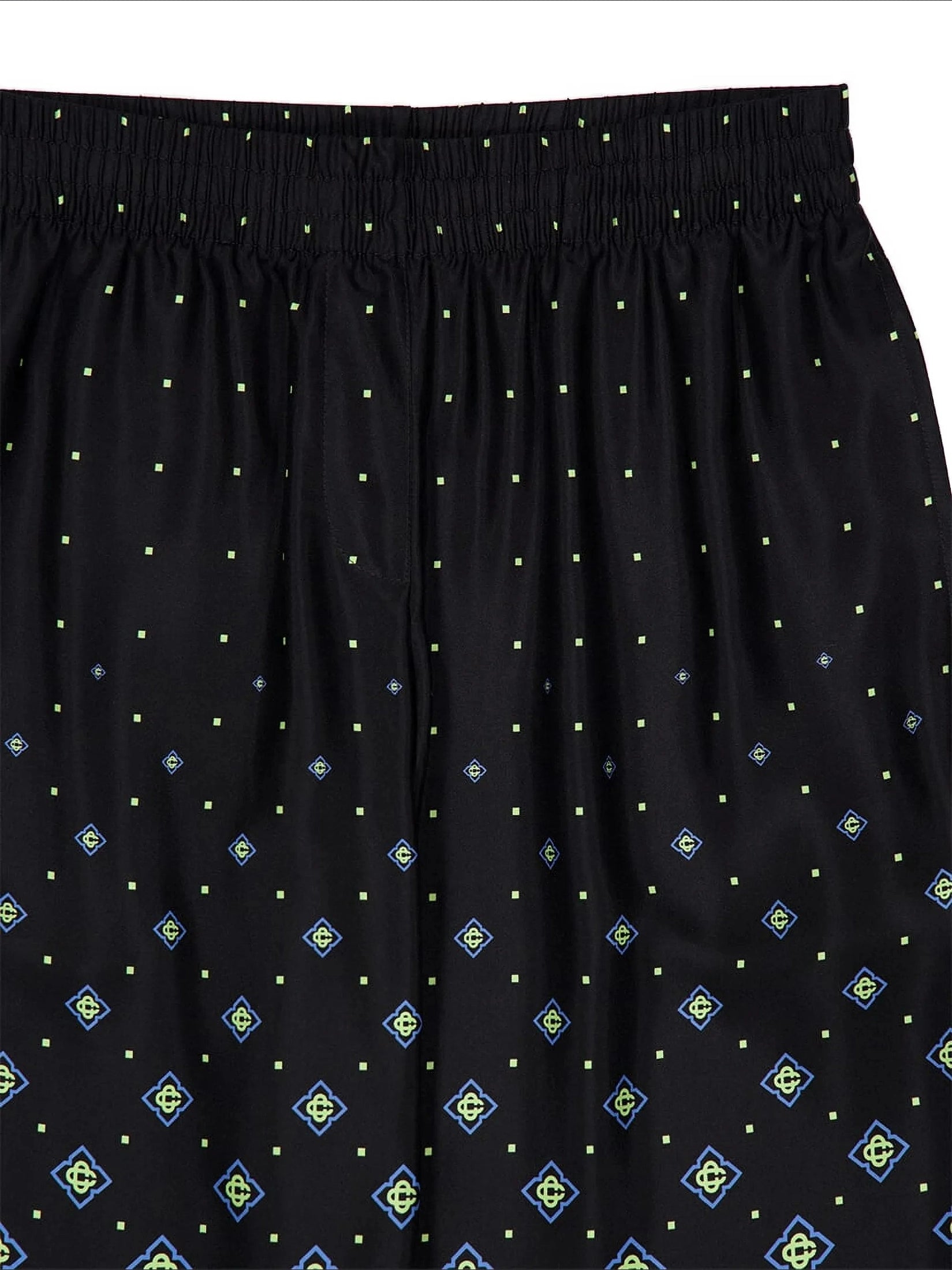 Degrade monogram silk trousers