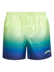Gradient monogram swim shorts
