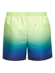 Gradient monogram swim shorts