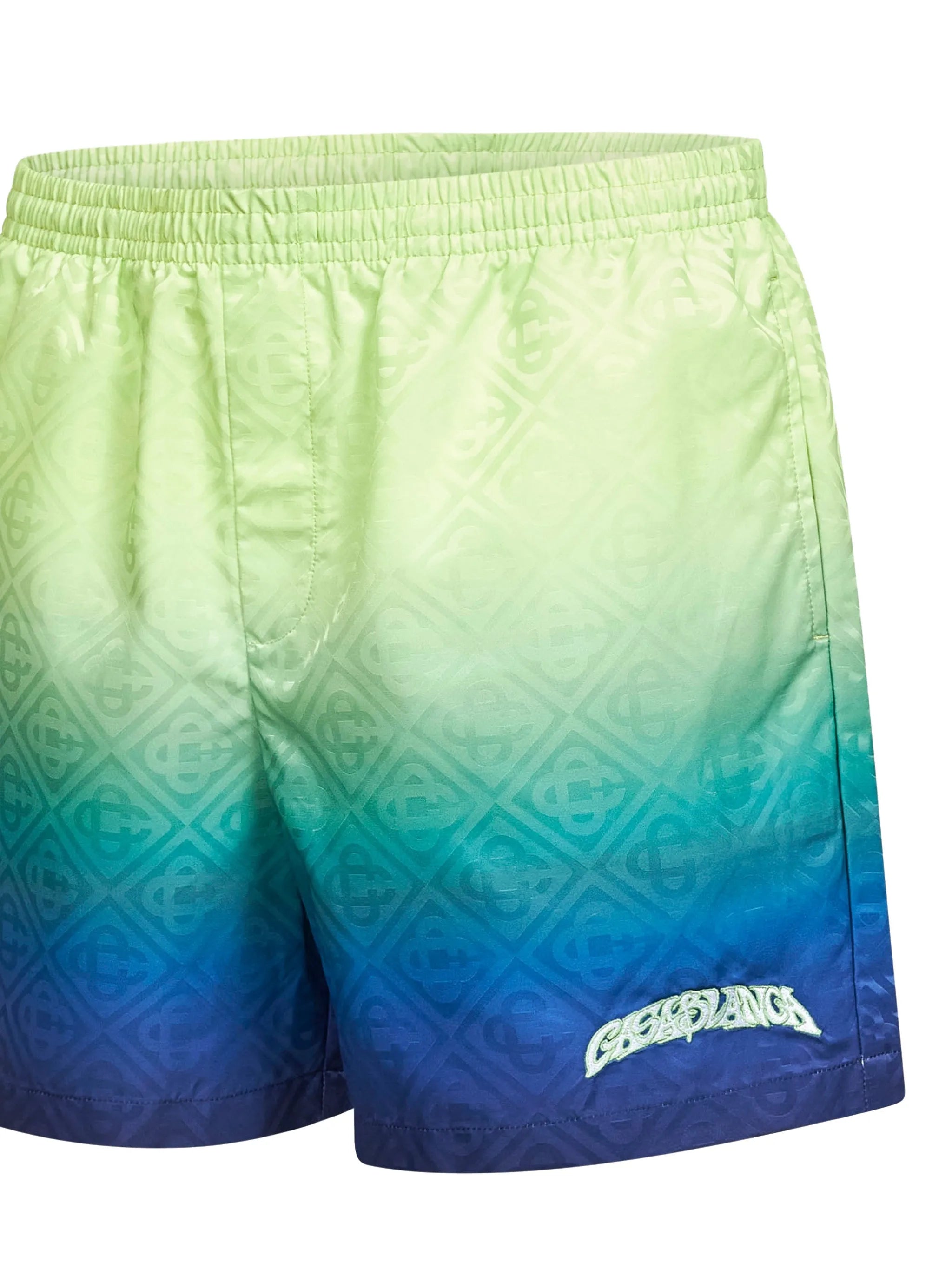 Gradient monogram swim shorts