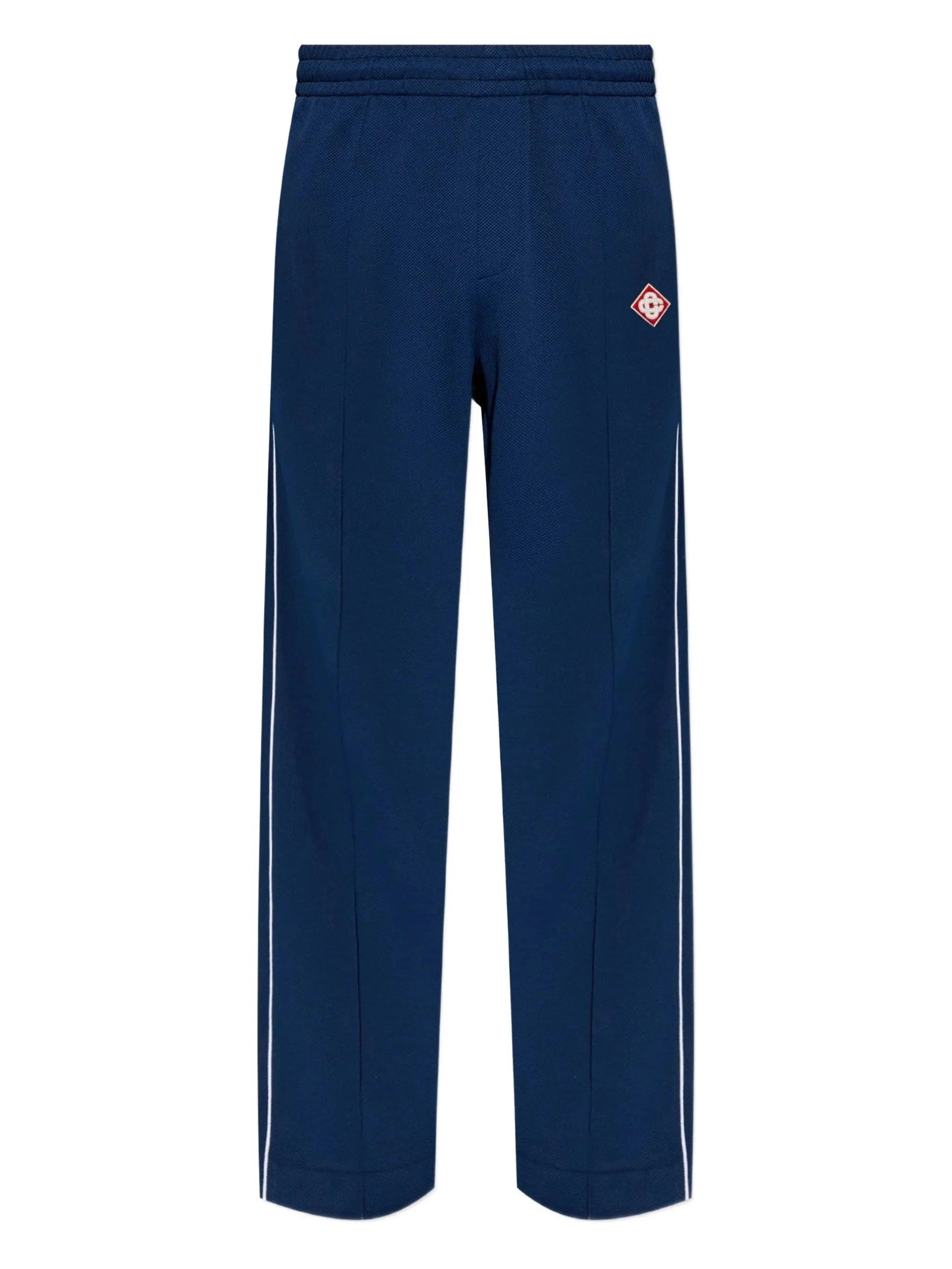 Round pique track pants