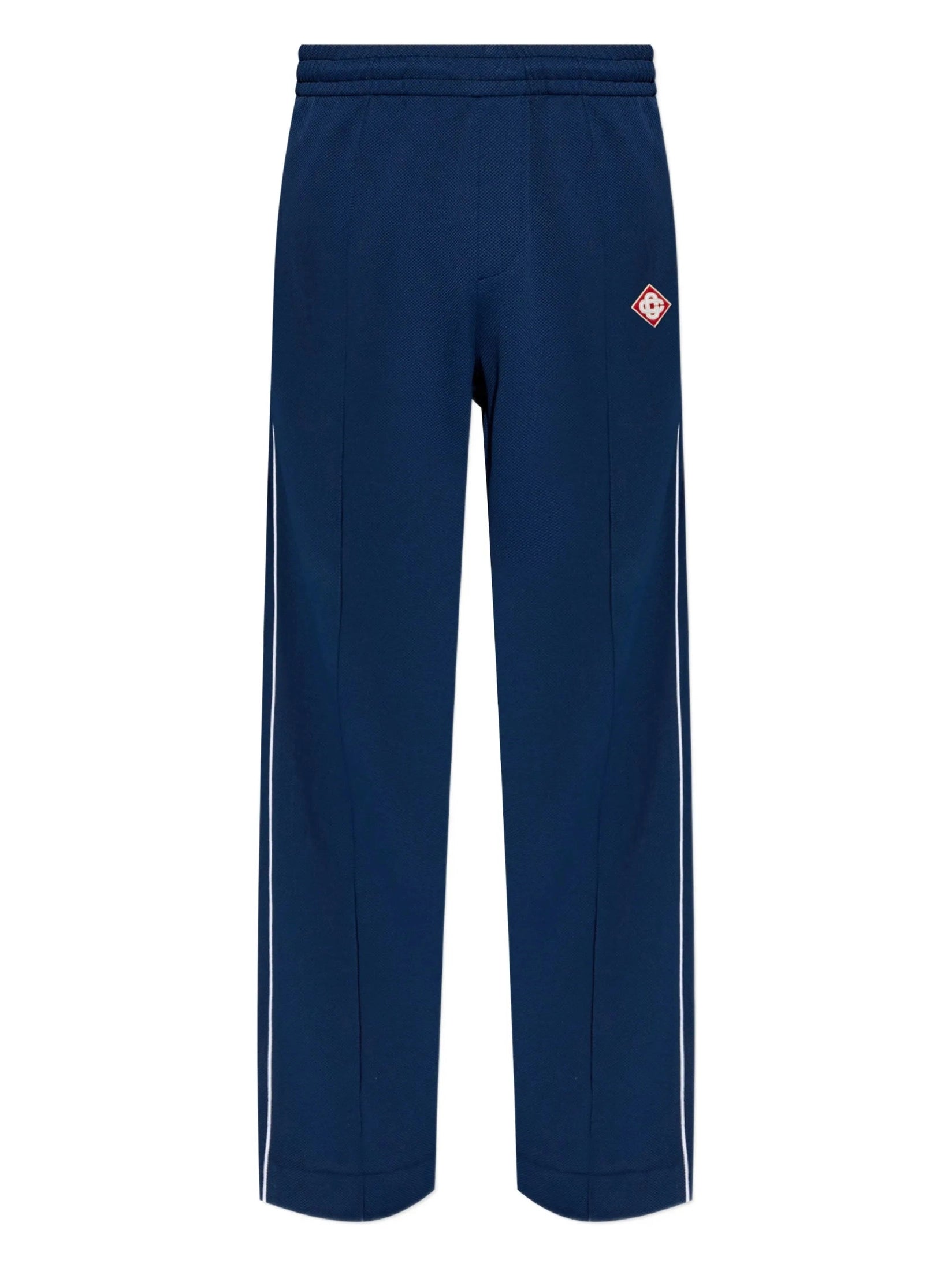 Round pique track pants