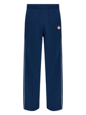 Round pique track pants