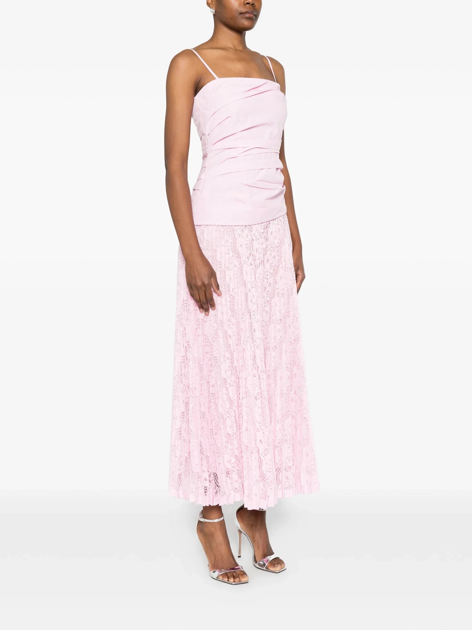 Annalise cotton lace midi dress