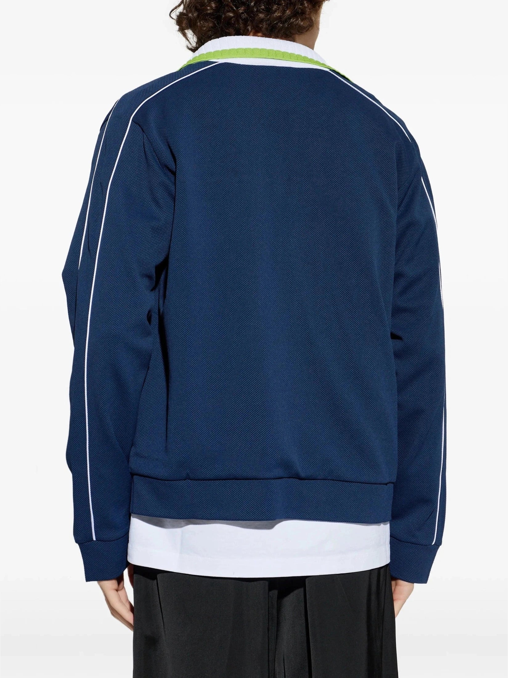 Round pique track jacket