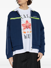 Round pique track jacket