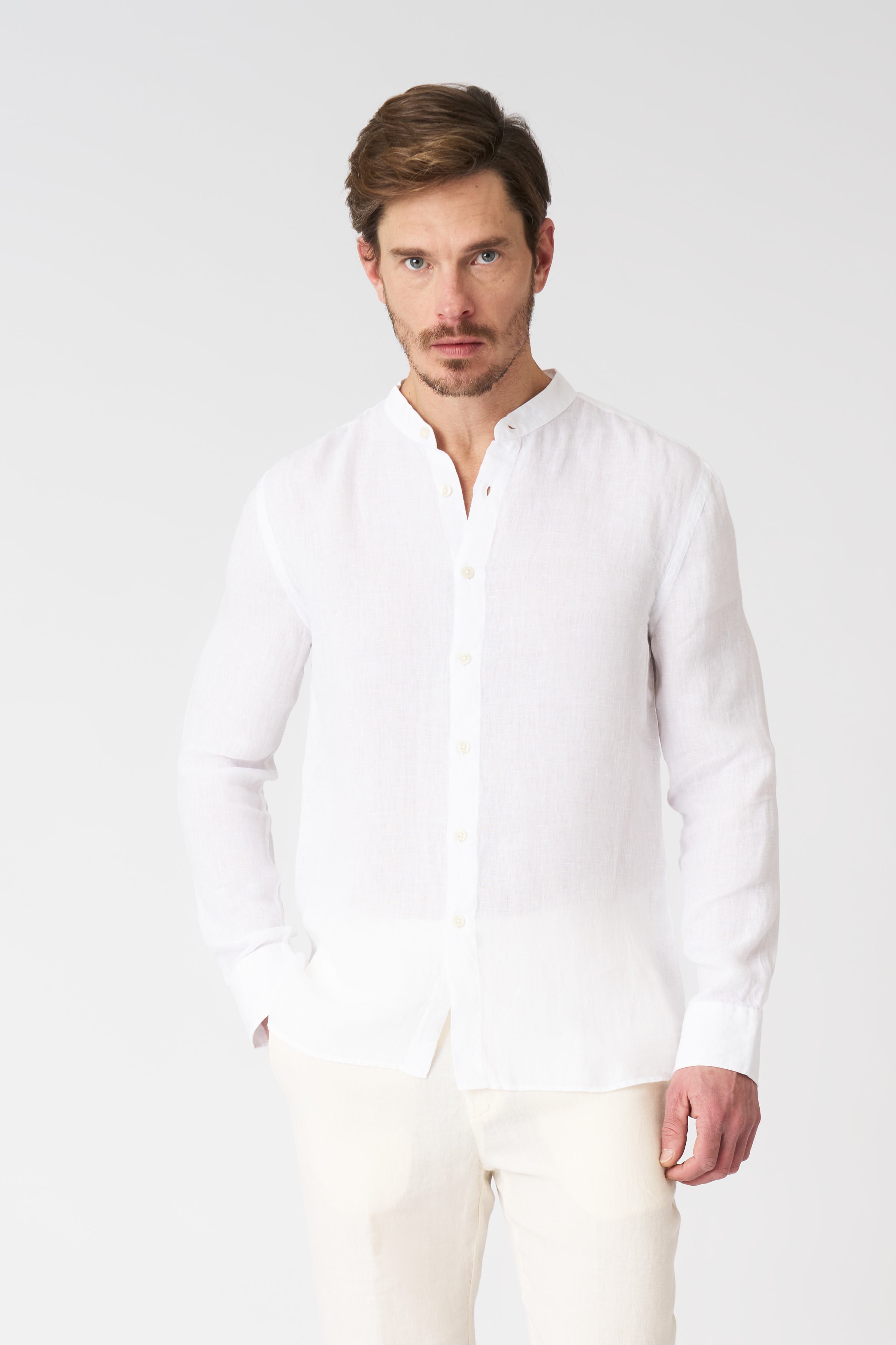 LONG SLEEEVE MEN SLIM FIT SHIRT