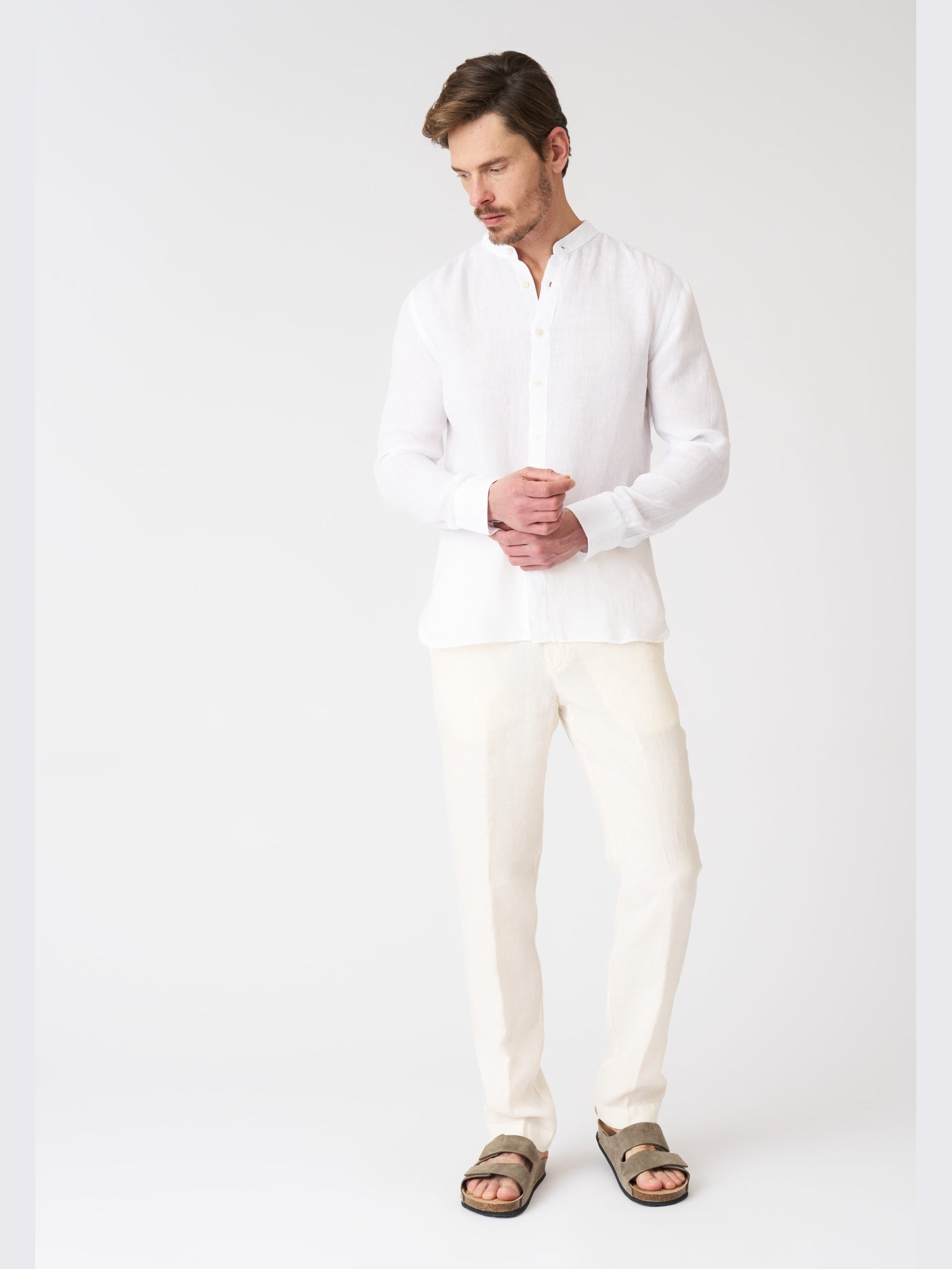 Long sleeeve men slim fit shirt