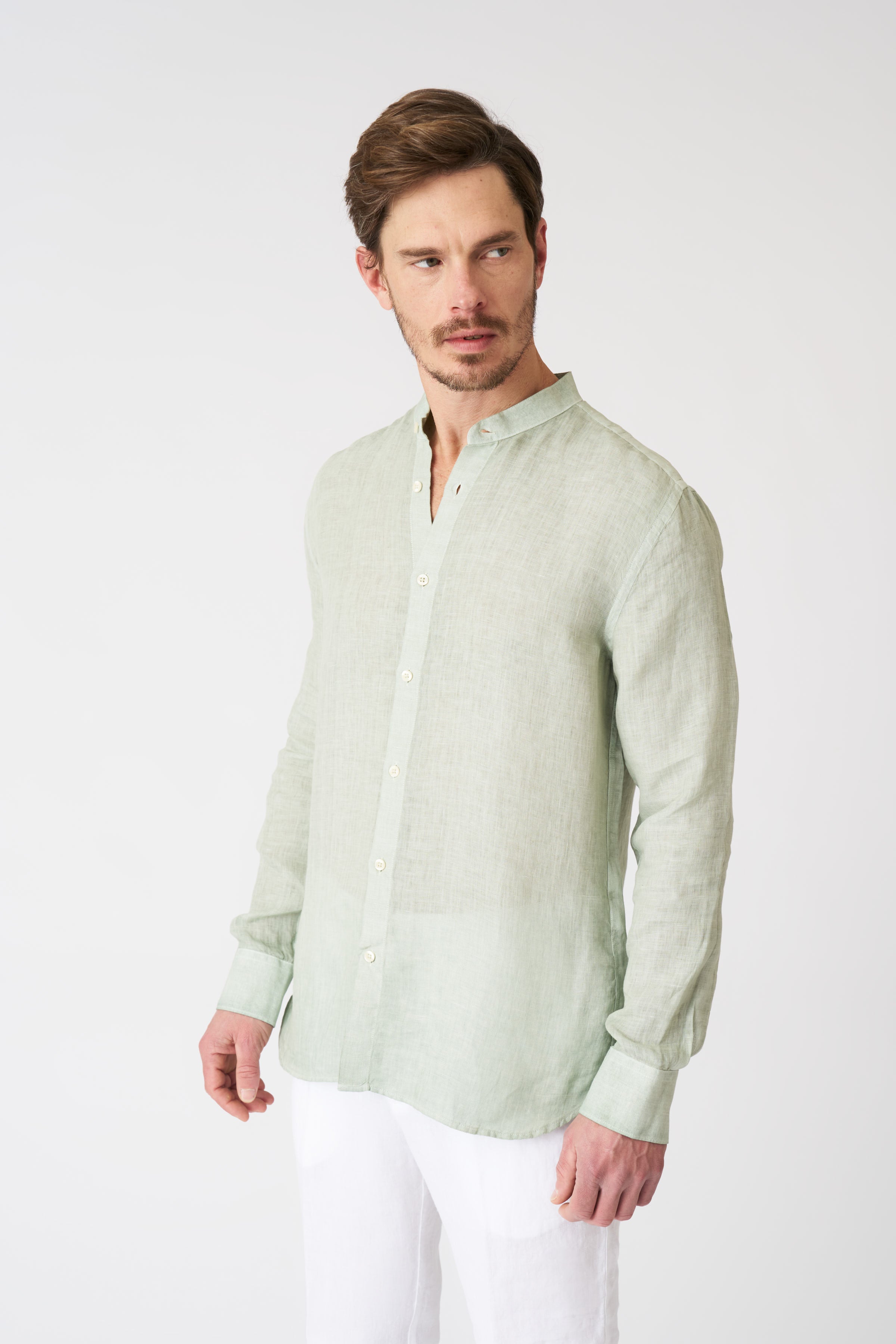 LONG SLEEEVE MEN SLIM FIT SHIRT