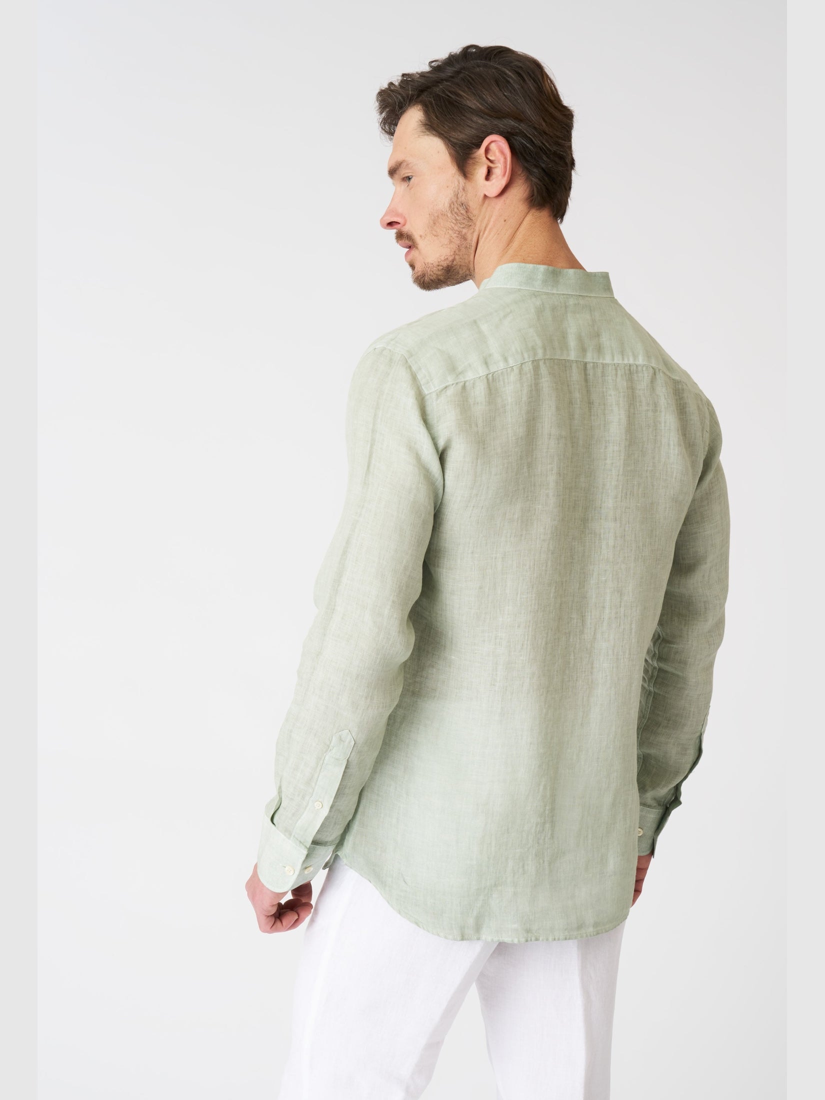 Long sleeeve men slim fit shirt