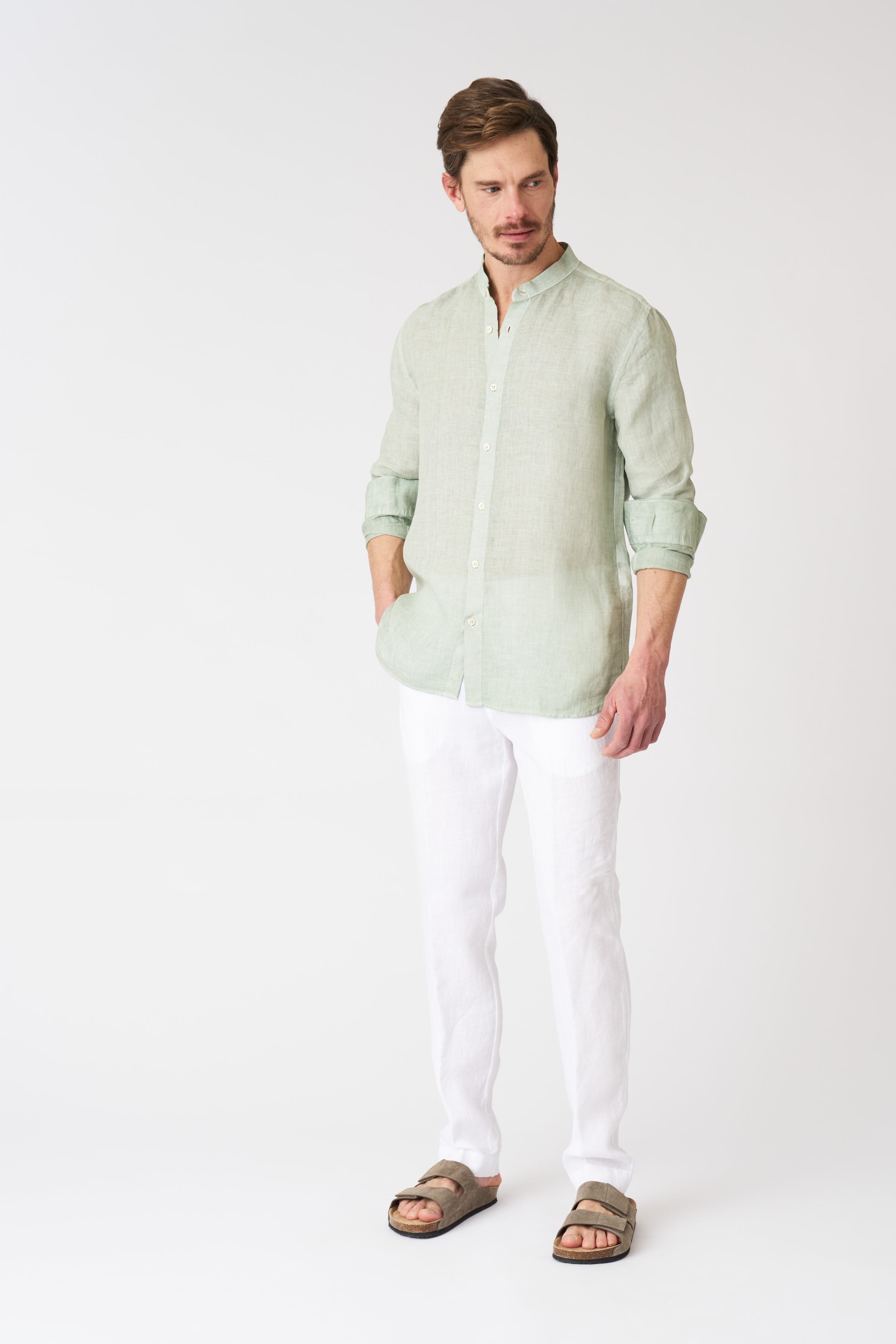 LONG SLEEEVE MEN SLIM FIT SHIRT