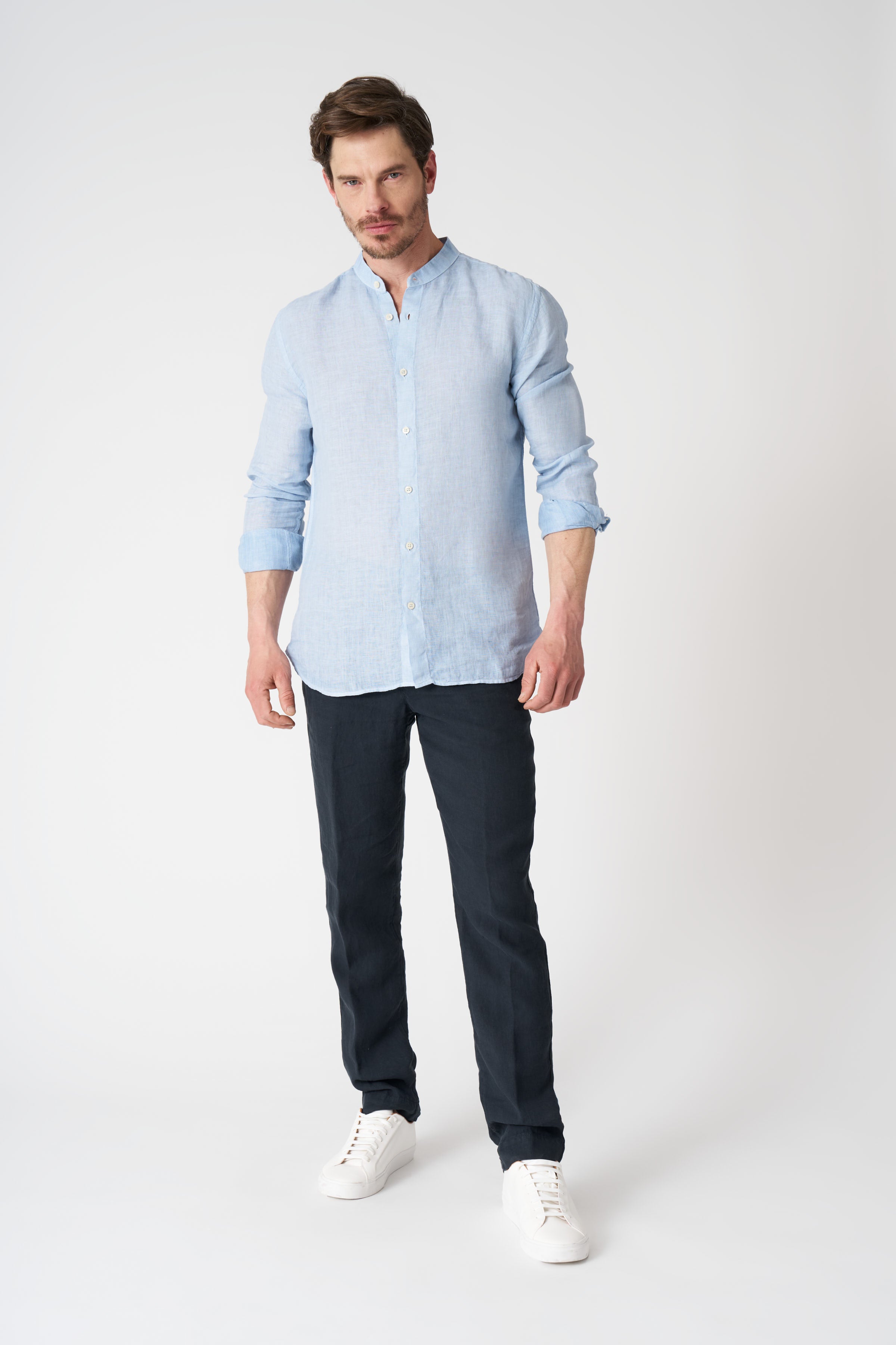 LONG SLEEEVE MEN SLIM FIT SHIRT