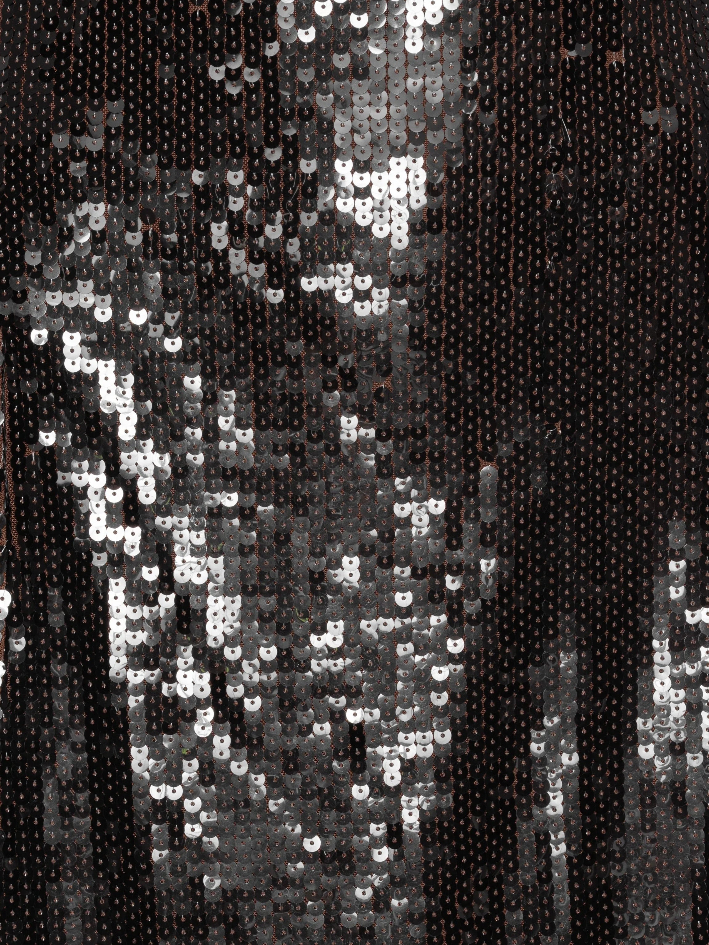 Sequins midi flared dress