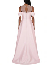 Hand embroiderd chest short sleeves off shoulder dress ballroom baloon dress