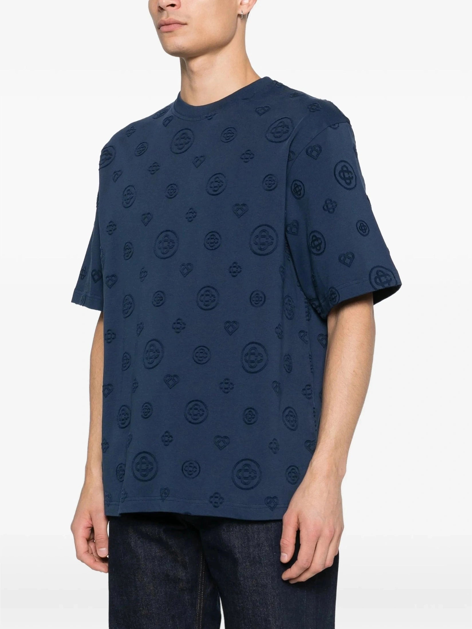 Applique monogram oversized t-shirt