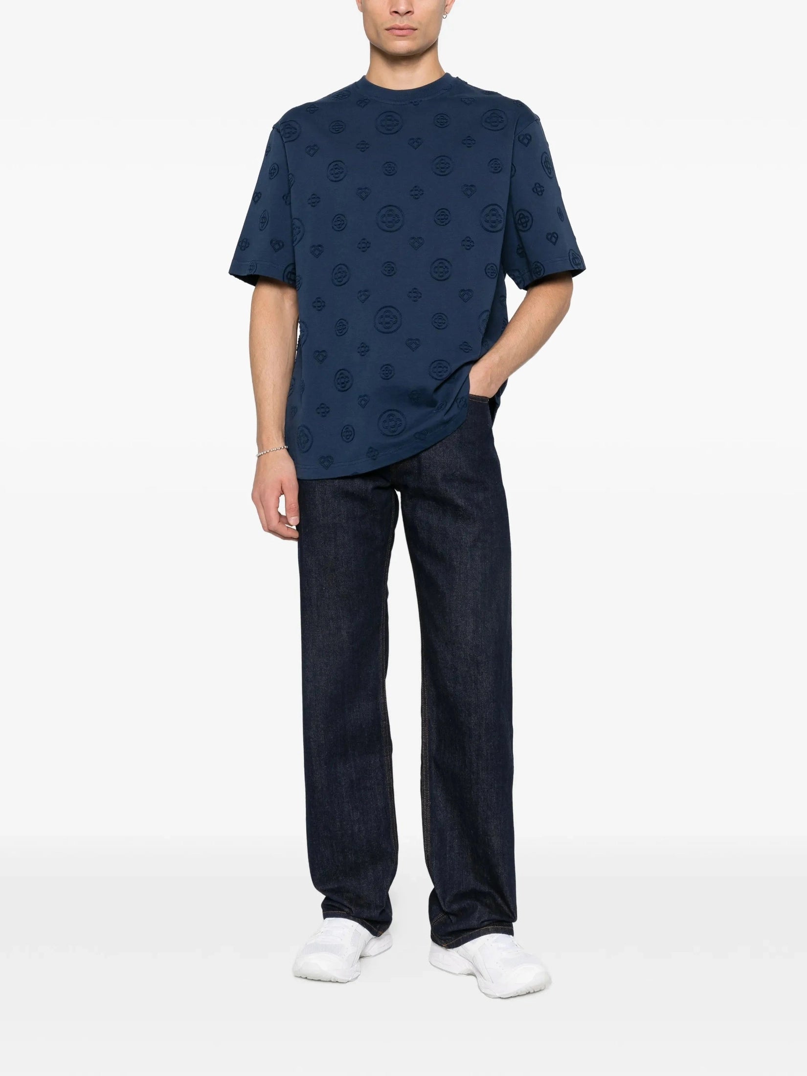 Applique monogram oversized t-shirt