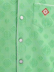 Towelling monogram shirt