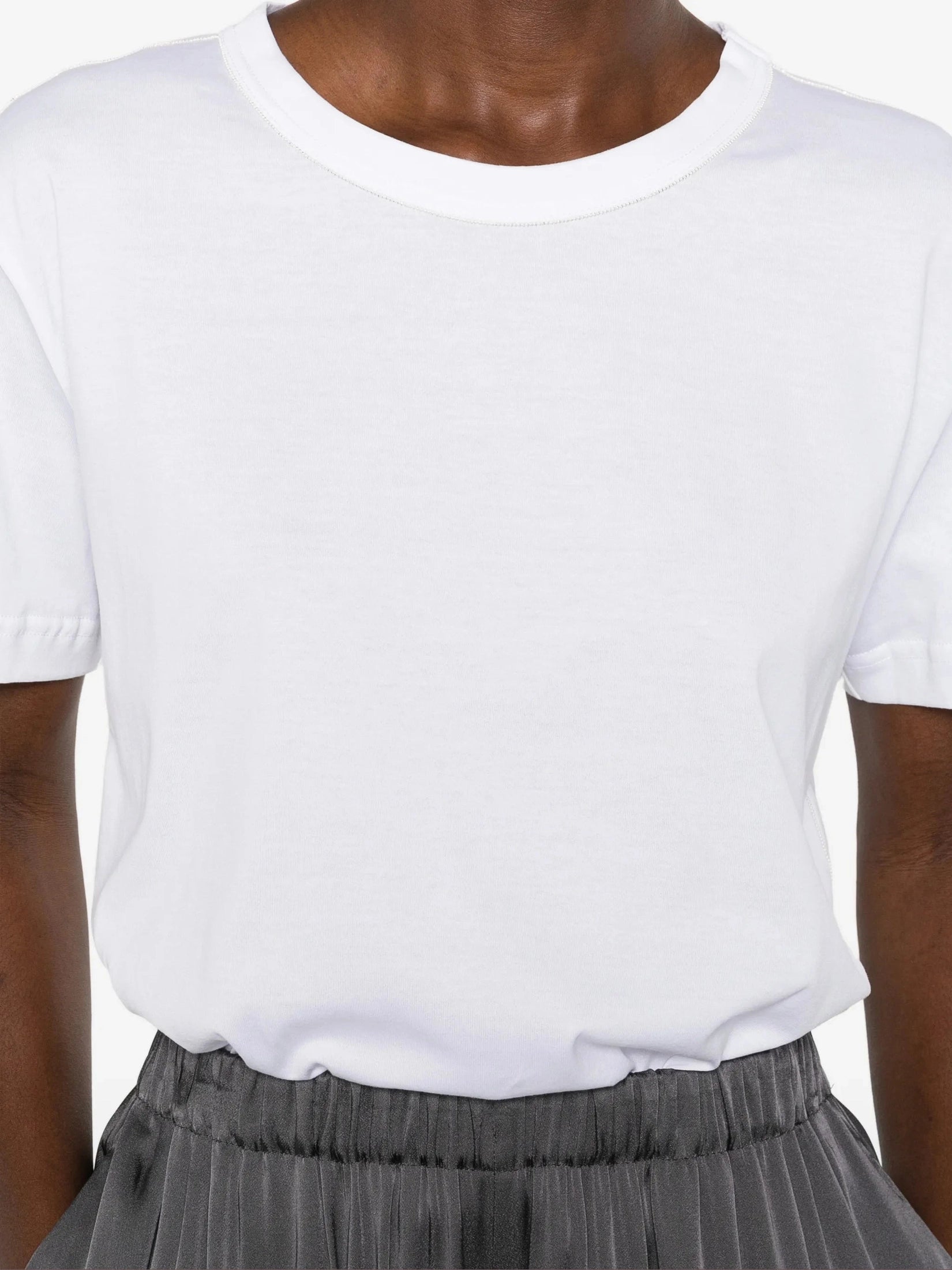 Optical white jersey T-shirt