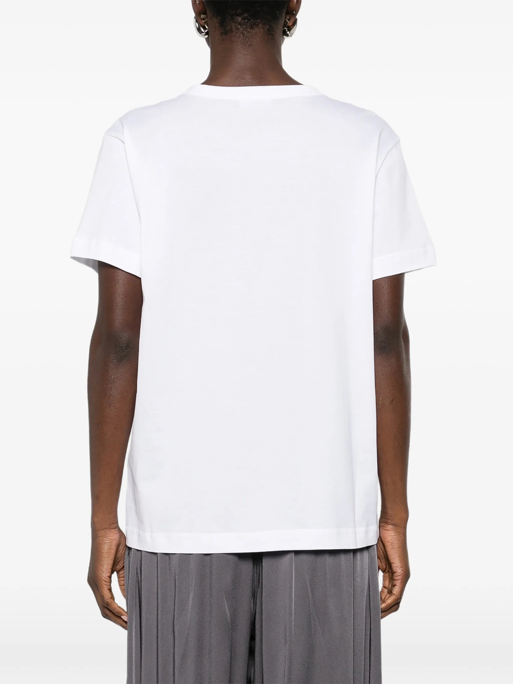 Optical white jersey T-shirt