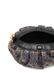 Zigzag-Pattern Shoulder Bag Pouch (Small Caperdoni Sequins)