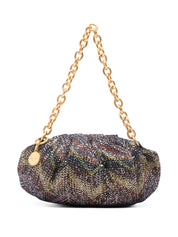 Zigzag-Pattern Shoulder Bag Pouch (Small Caperdoni Sequins)