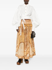 Rebellion poplin wrap blouse