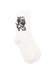 Y-3 Merch Socks - Chalk White