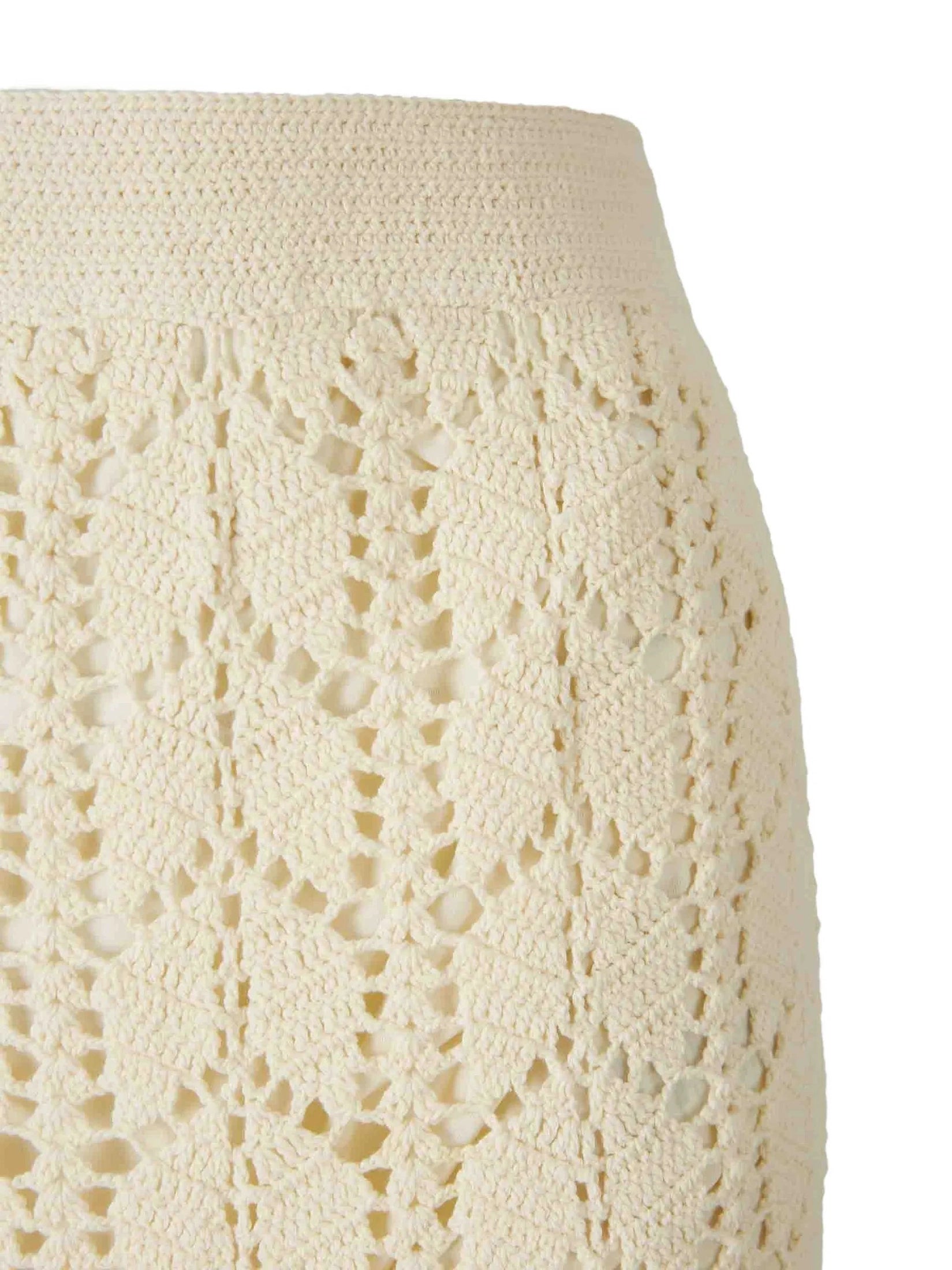 Awaken lace crochet midi skirt