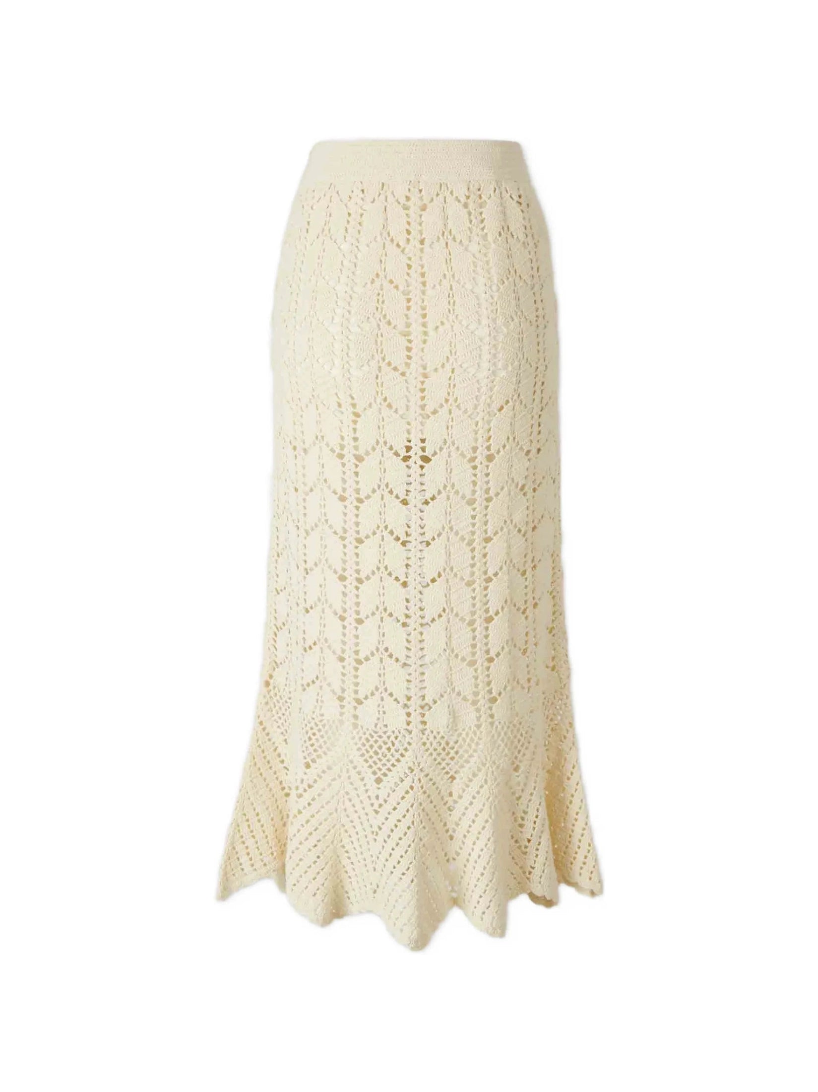 Awaken lace crochet midi skirt