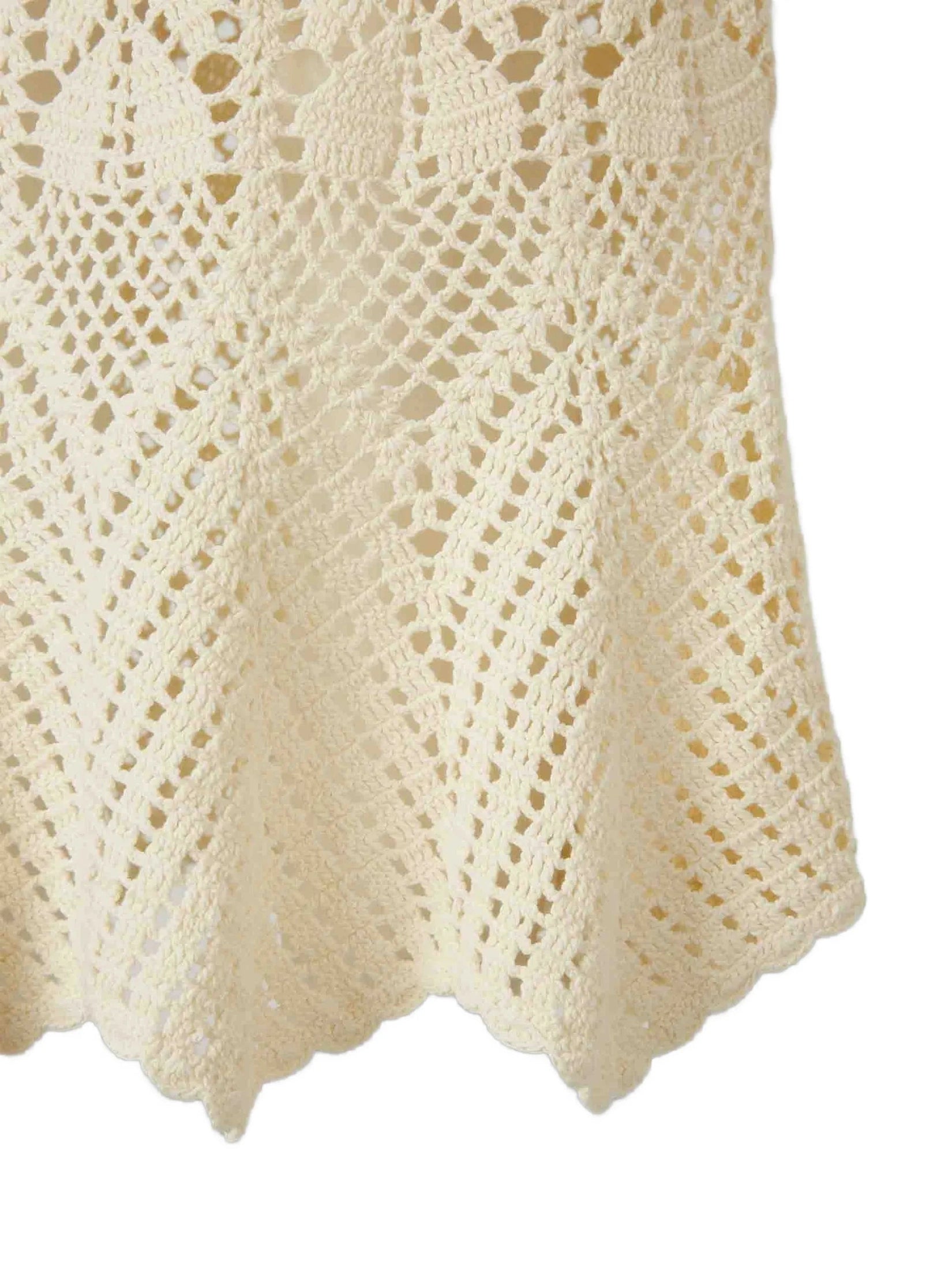 Awaken lace crochet midi skirt