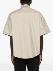 Embroidered boxy short sleeve shirt