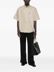 Embroidered boxy short sleeve shirt