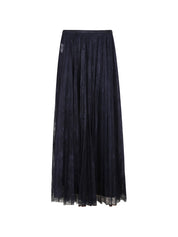 Alberta Ferretti lace pleated skirt