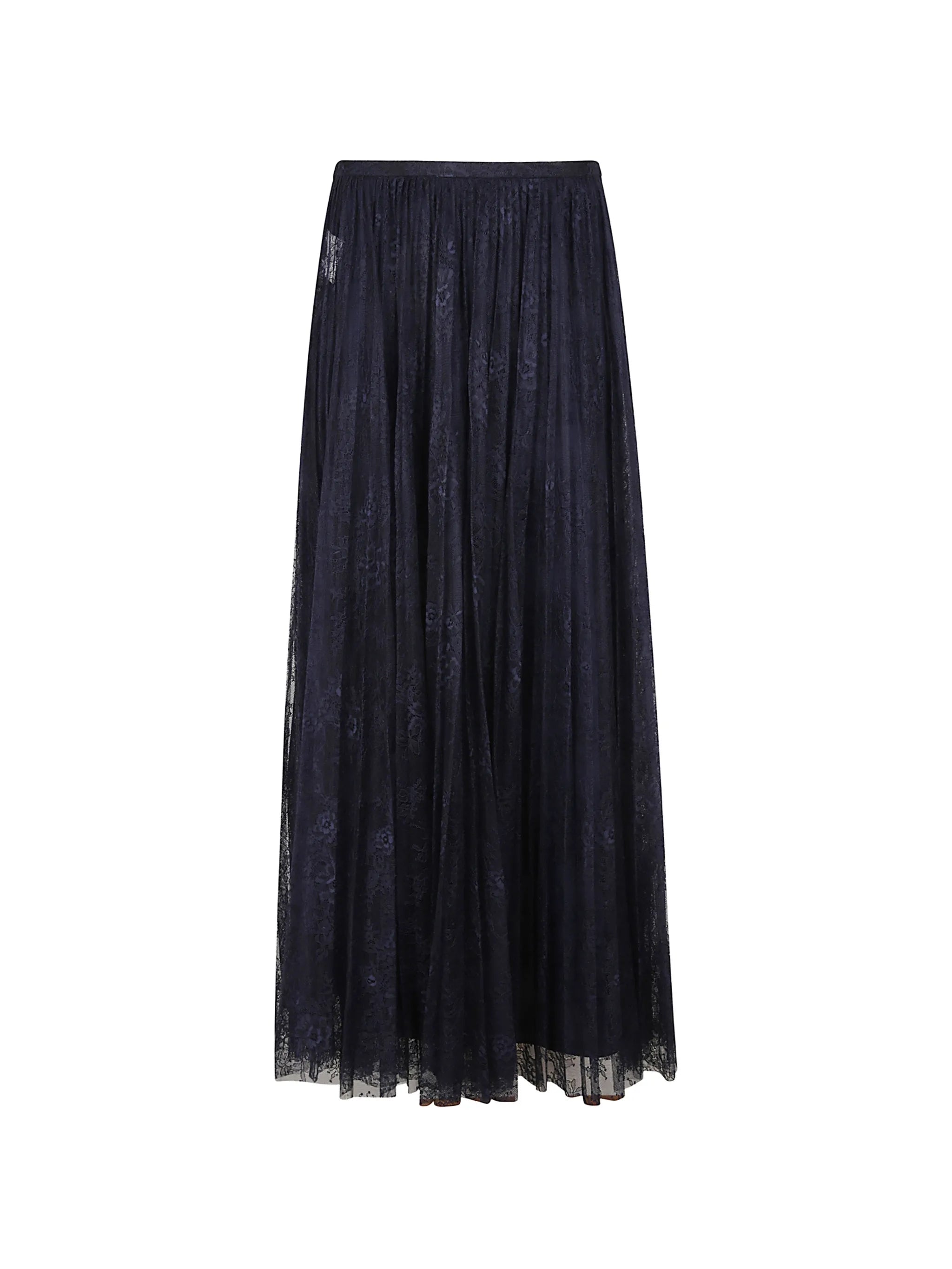 Alberta Ferretti lace pleated skirt