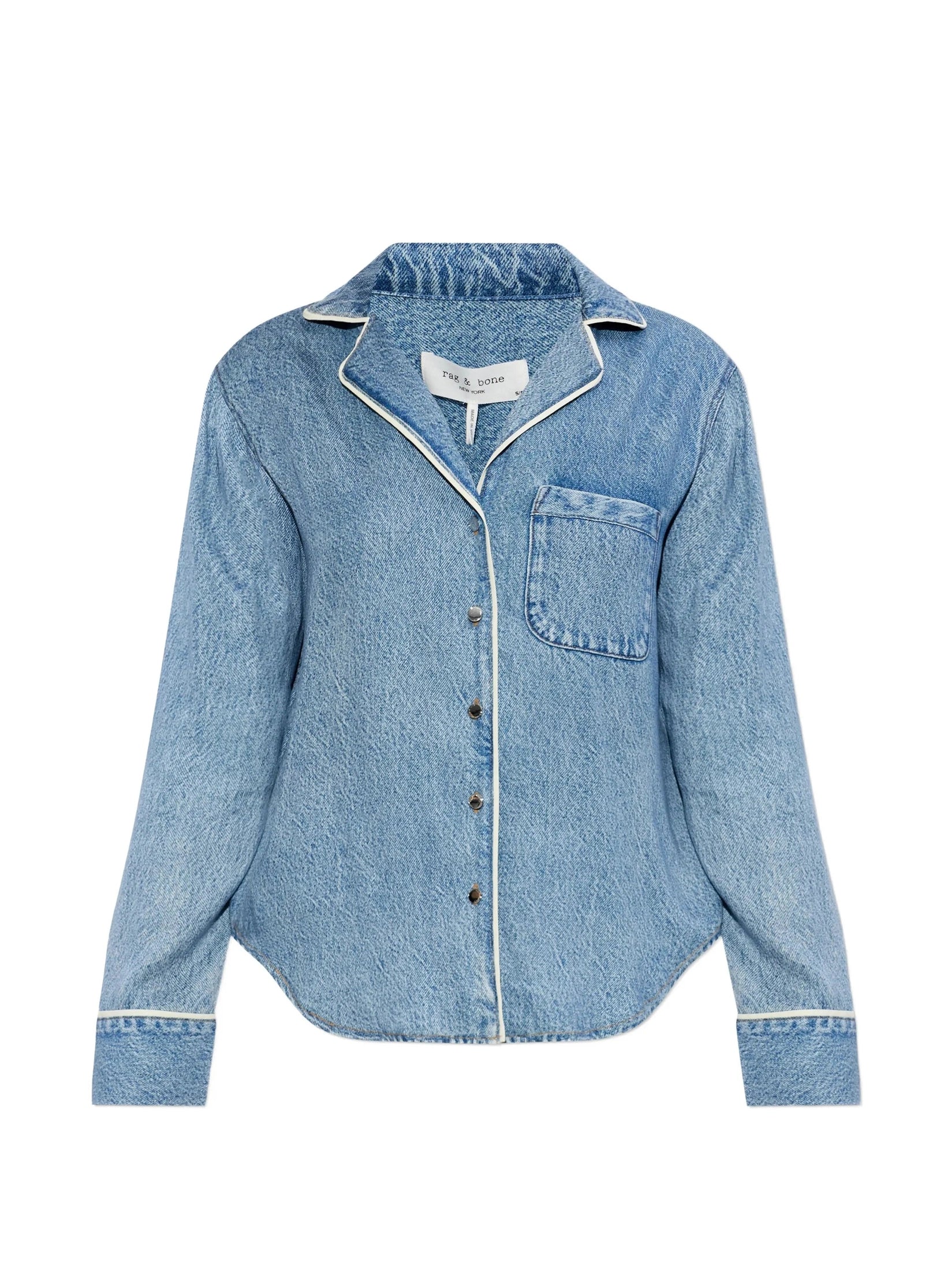 Miramar slink long sleeve lounge shirt