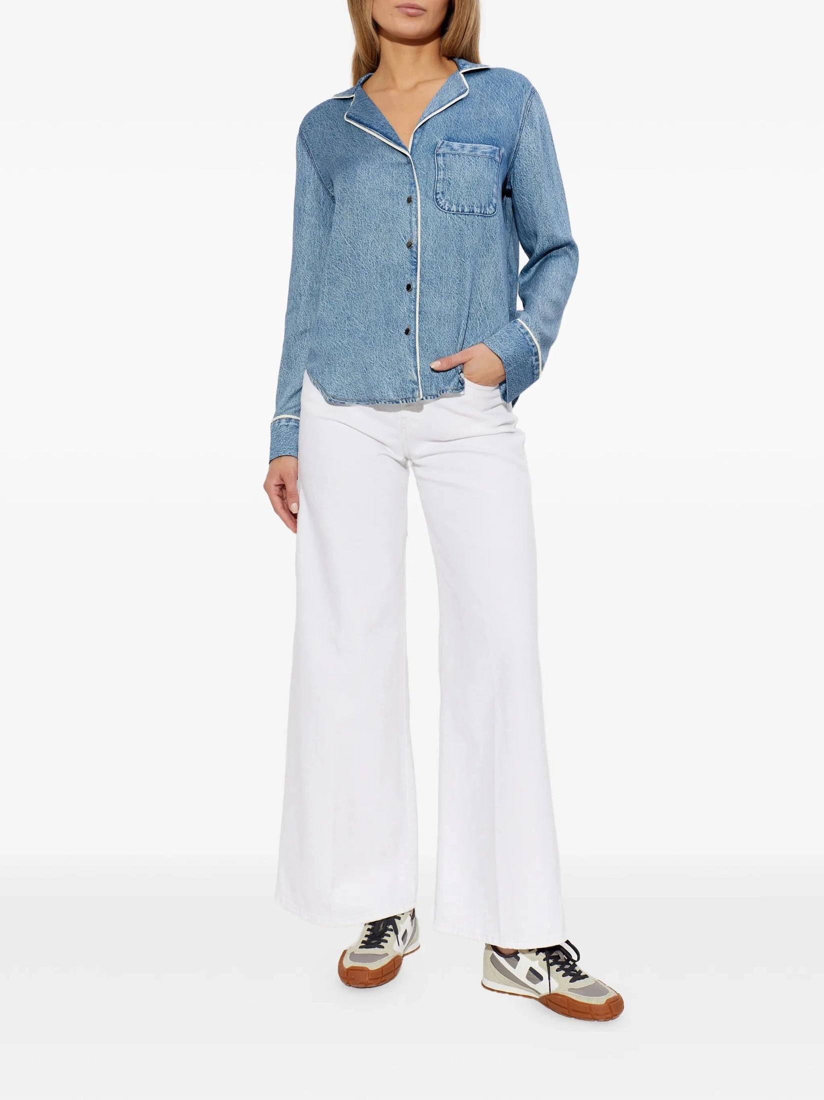 Miramar slink long sleeve lounge shirt
