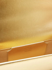 Vivien antique gold clutch bag