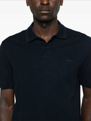 Buttoned Polo Shirt - Dark Navy Blue