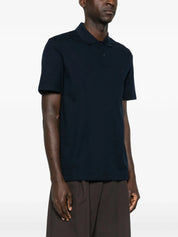 Buttoned Polo Shirt - Dark Navy Blue
