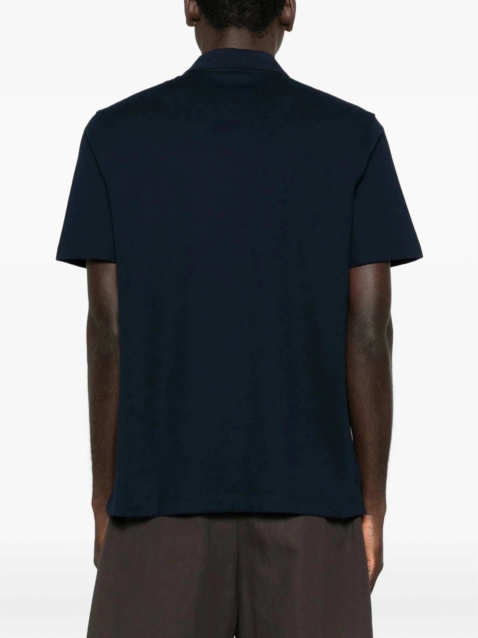 Buttoned Polo Shirt - Dark Navy Blue