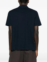 Buttoned Polo Shirt - Dark Navy Blue