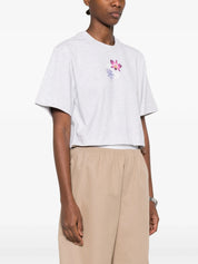 Mini arrow soft life crop tee gray melan
