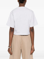 Mini arrow soft life crop tee gray melan