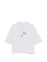 Mini arrow soft life crop tee gray melan