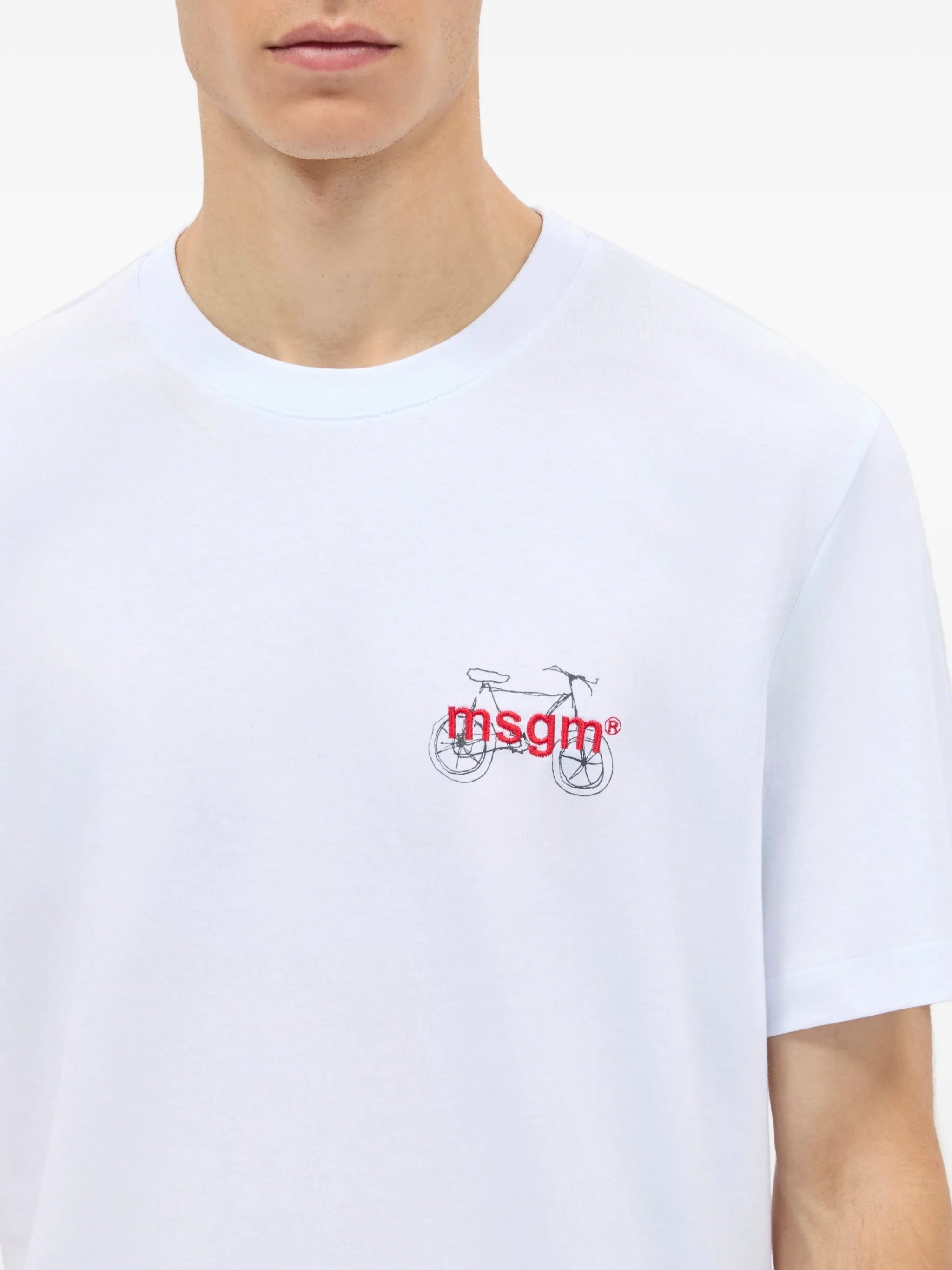 Logo-embroidered T-shirt